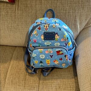 Disney’s Chibi lounge fly blue with magic Kingdom characters adjustable straps